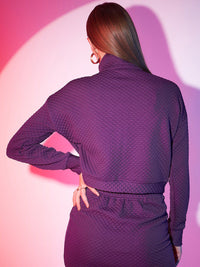 STREET 9 Mock Collar Quilted Jacket
