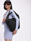 DressBerry Structured Shoulder Bag with Bow Detail