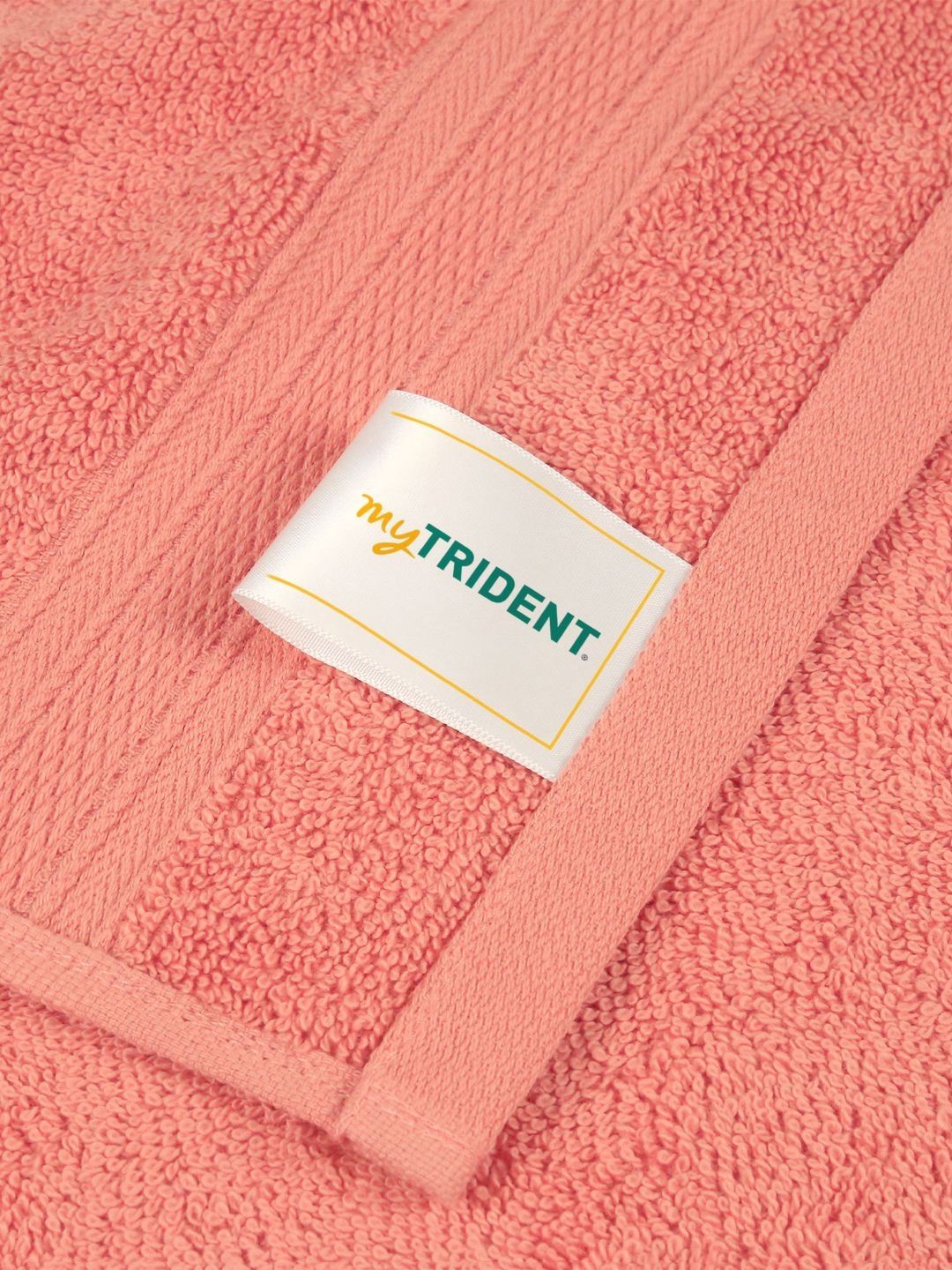 MYTRIDENT Peach 6 Pieces Cotton Soft Comfort 500 GSM Reversible Face Towel