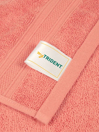MYTRIDENT Peach 6 Pieces Cotton Soft Comfort 500 GSM Reversible Face Towel