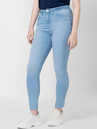 SPYKAR Women Super Skinny Fit High-Rise Light Fade Cotton Jeans