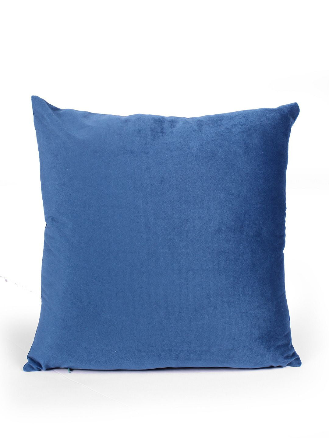 STITCHNEST Blue 2 Pieces Velvet Square Cushion Covers