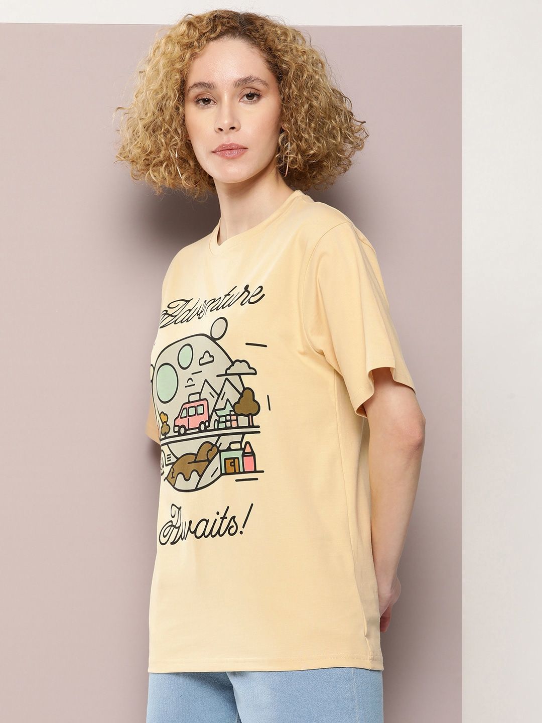 DILLINGER Graphic Printed Oversized Pure Cotton T-shirt
