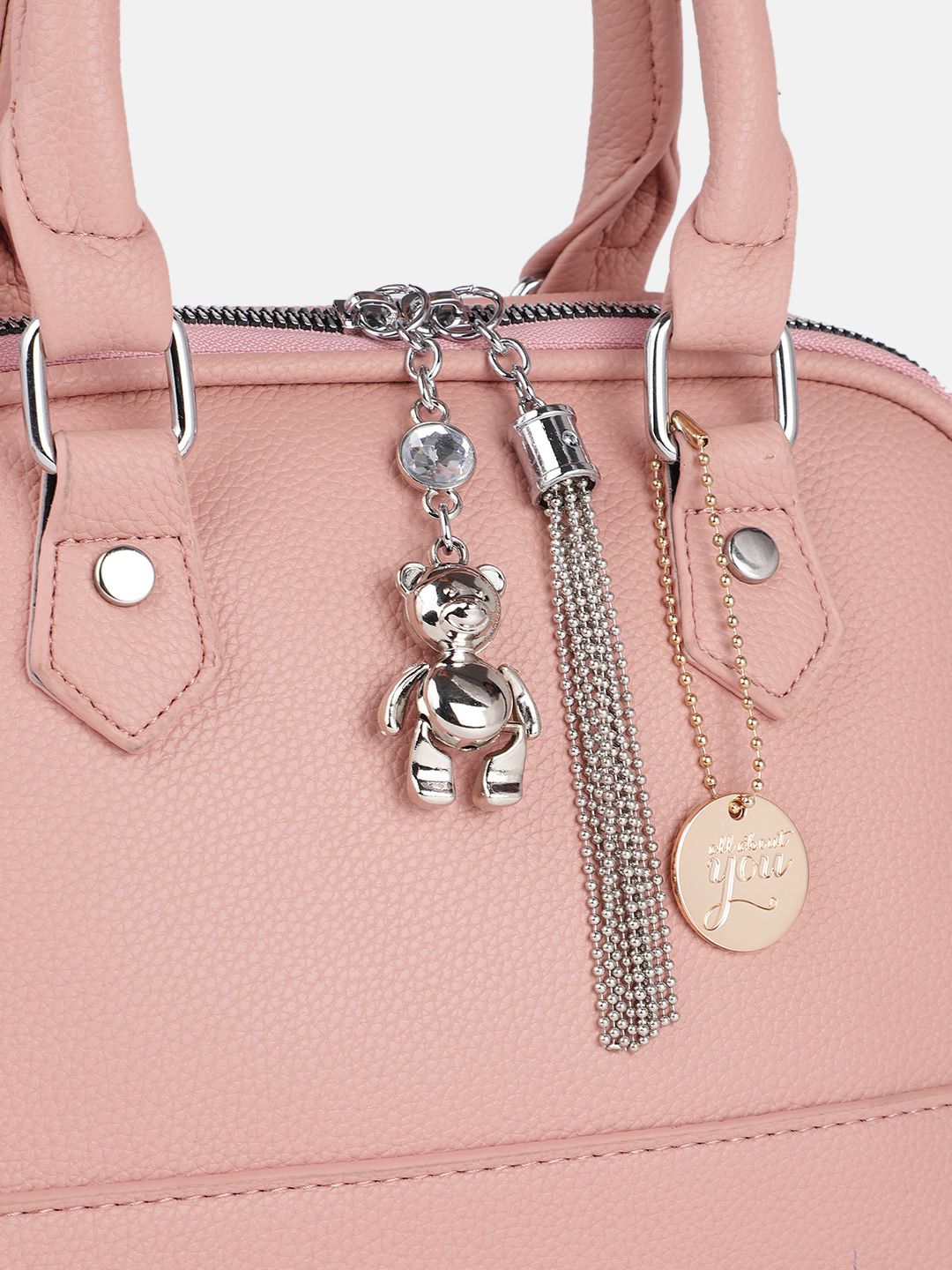 all about you Structured Handheld Bag with Tassel