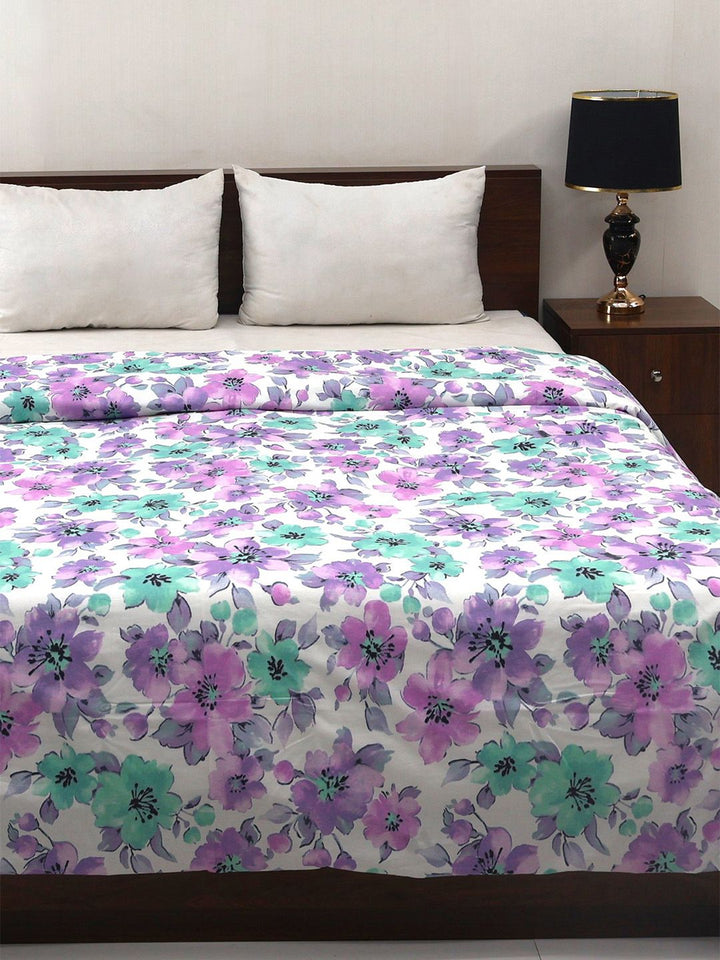 Bombay Dyeing Allure 144 TC 100% Cotton Pink Double King Duvet Cover