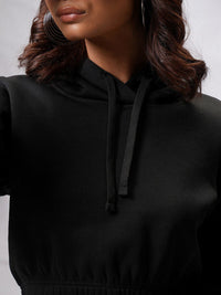 Tokyo Talkies Crop Hooded Sweatshirt with Wide Leg Trousers