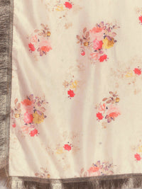Varanga Women Pink Ethnic Motifs Embroidered Sequinned Kurta with Trousers & With Dupatta
