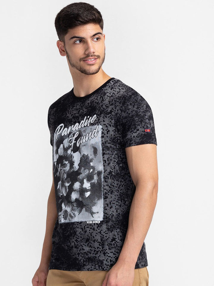 Being Human Graphic Printed Round Neck T-shirt