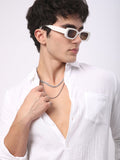 VASTRADO Men Classic Cutaway Collar Solid Cotton Slim Fit Casual Shirt