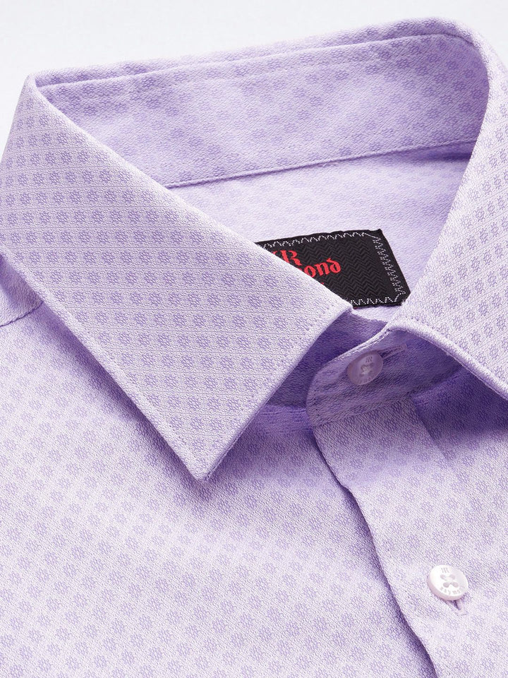 Raymond Slim Fit Textured Pure Cotton Formal Shirt