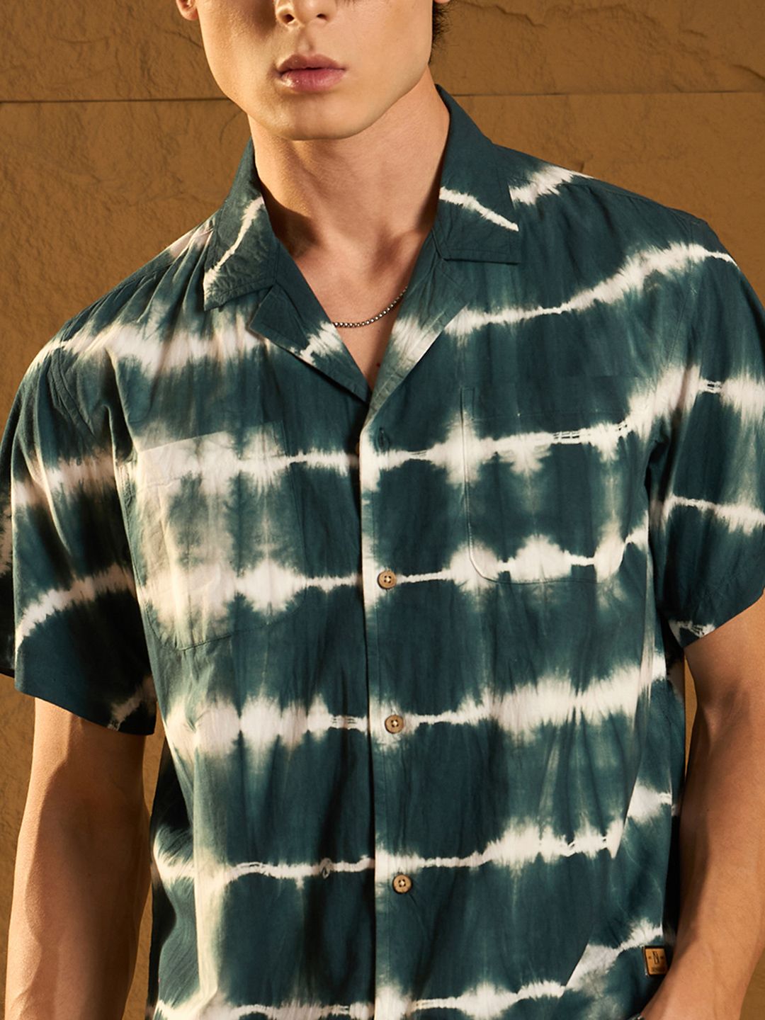DENNISON Double Pocket Tie and Dye Oversized Shirt