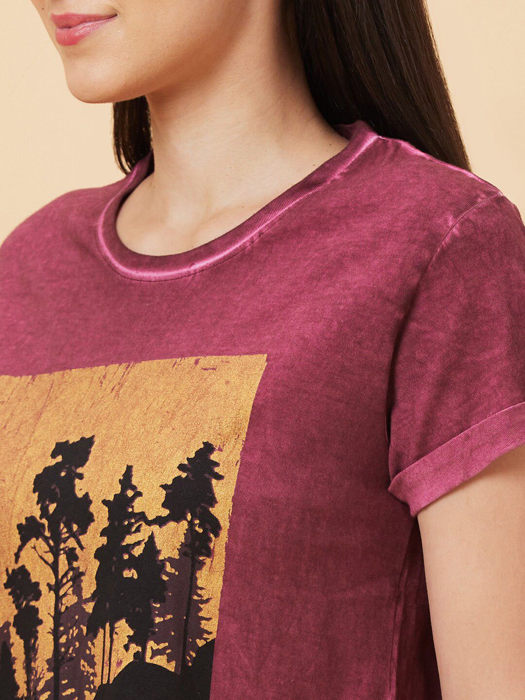 Being Human Graphic Printed Round Neck Short Sleeves T-shirt