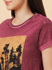 Being Human Graphic Printed Round Neck Short Sleeves T-shirt