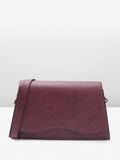 The Label Life Snake Skin Textured Structured Sling Bag
