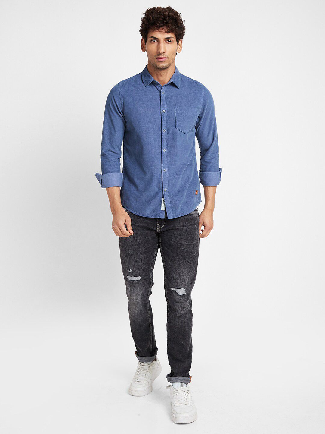 Being Human Slim Fit Opaque Casual Shirt