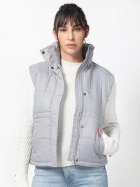 RAREISM Women Purple Solid Padded Jacket
