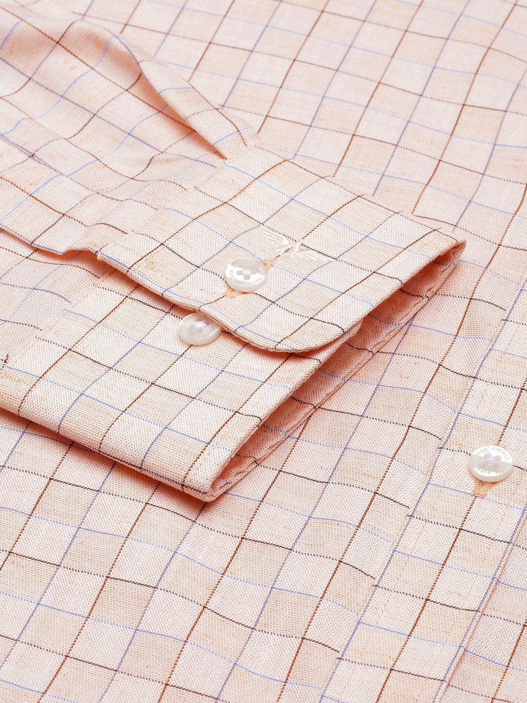 Park Avenue Slim Fit Grid Tattersall Checks Formal Shirt