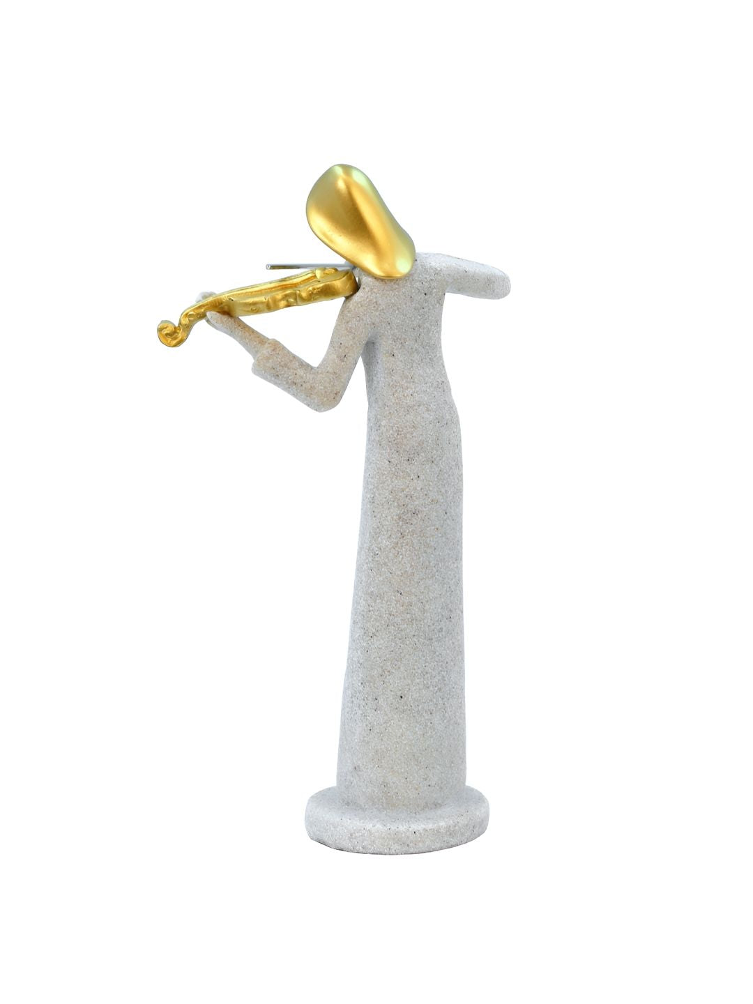 Patung Alat Muzik Emas Batu Pasir Cortina untuk Hiasan Rumah