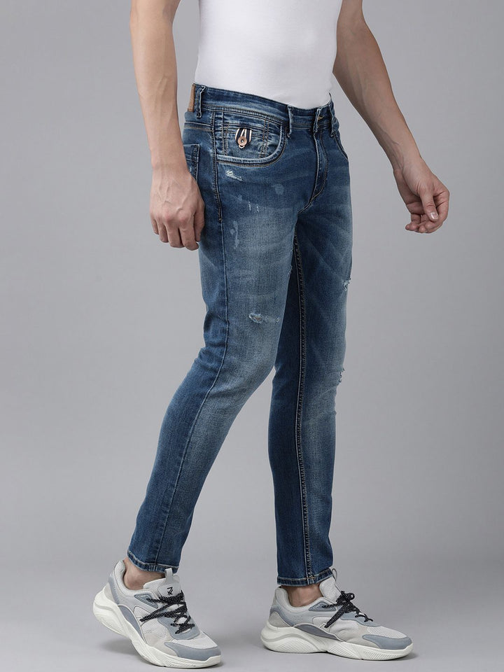 SPYKAR Men Kano Skinny Fit Mildly Distressed Heavy Fade Stretchable Jeans