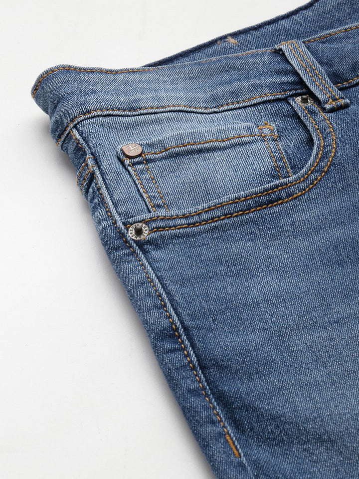 SPYKAR Men Super Skinny Fit Heavy Fade Stretchable Jeans