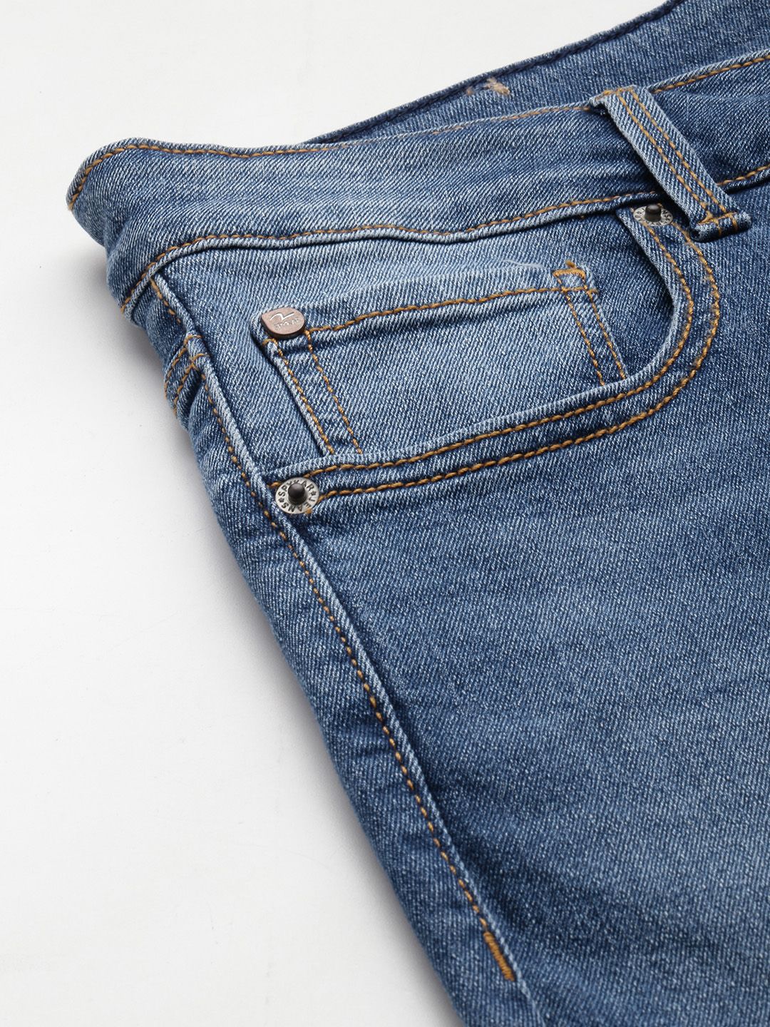 SPYKAR Men Super Skinny Fit Heavy Fade Stretchable Jeans