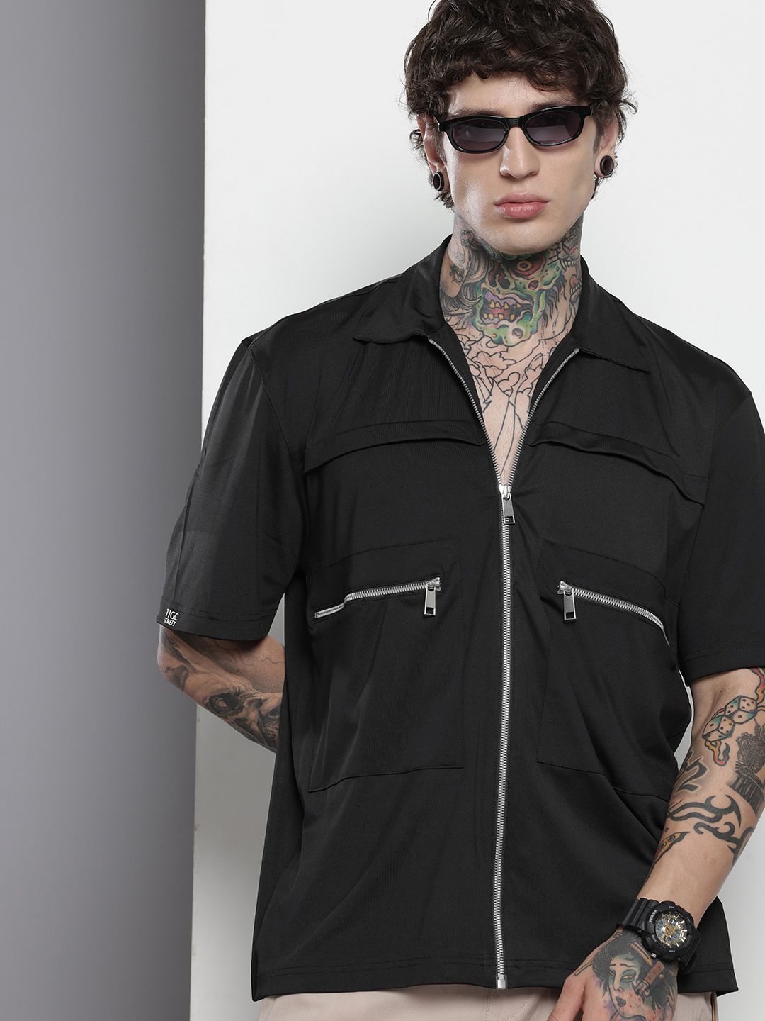 The Indian Garage Co Solid Relaxed Fit Casual Shirt
