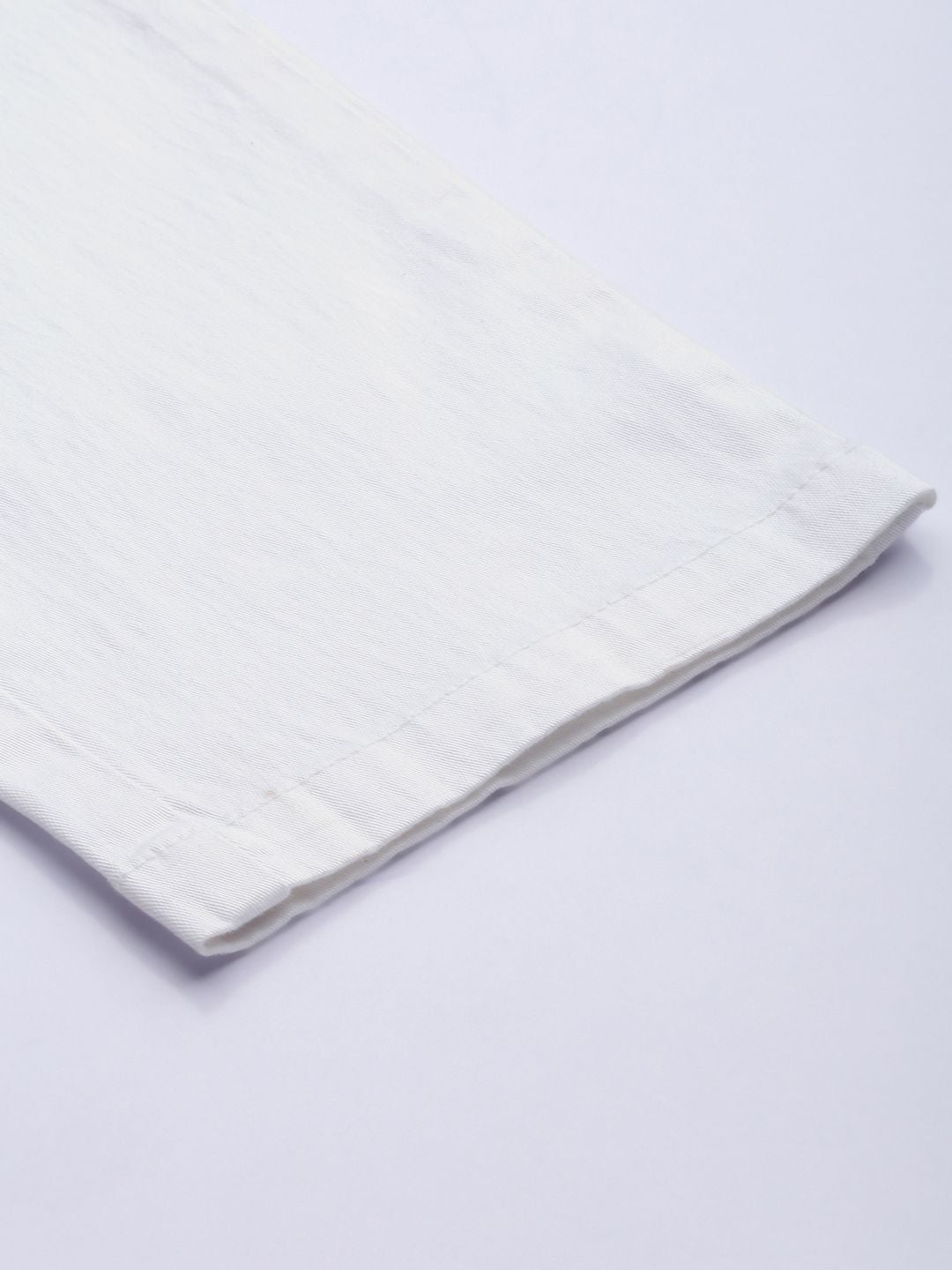 The Indian Garage Co Men White Slim Fit Trousers