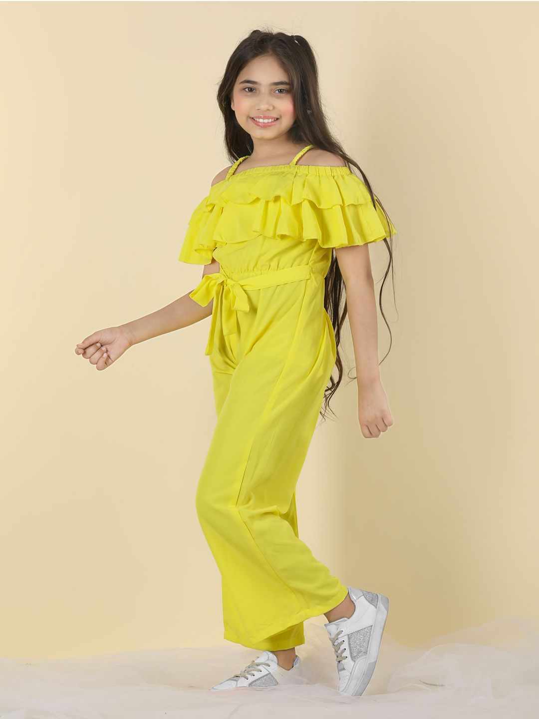 Cutiekins Girls Basic Jumpsuit With Ruffles