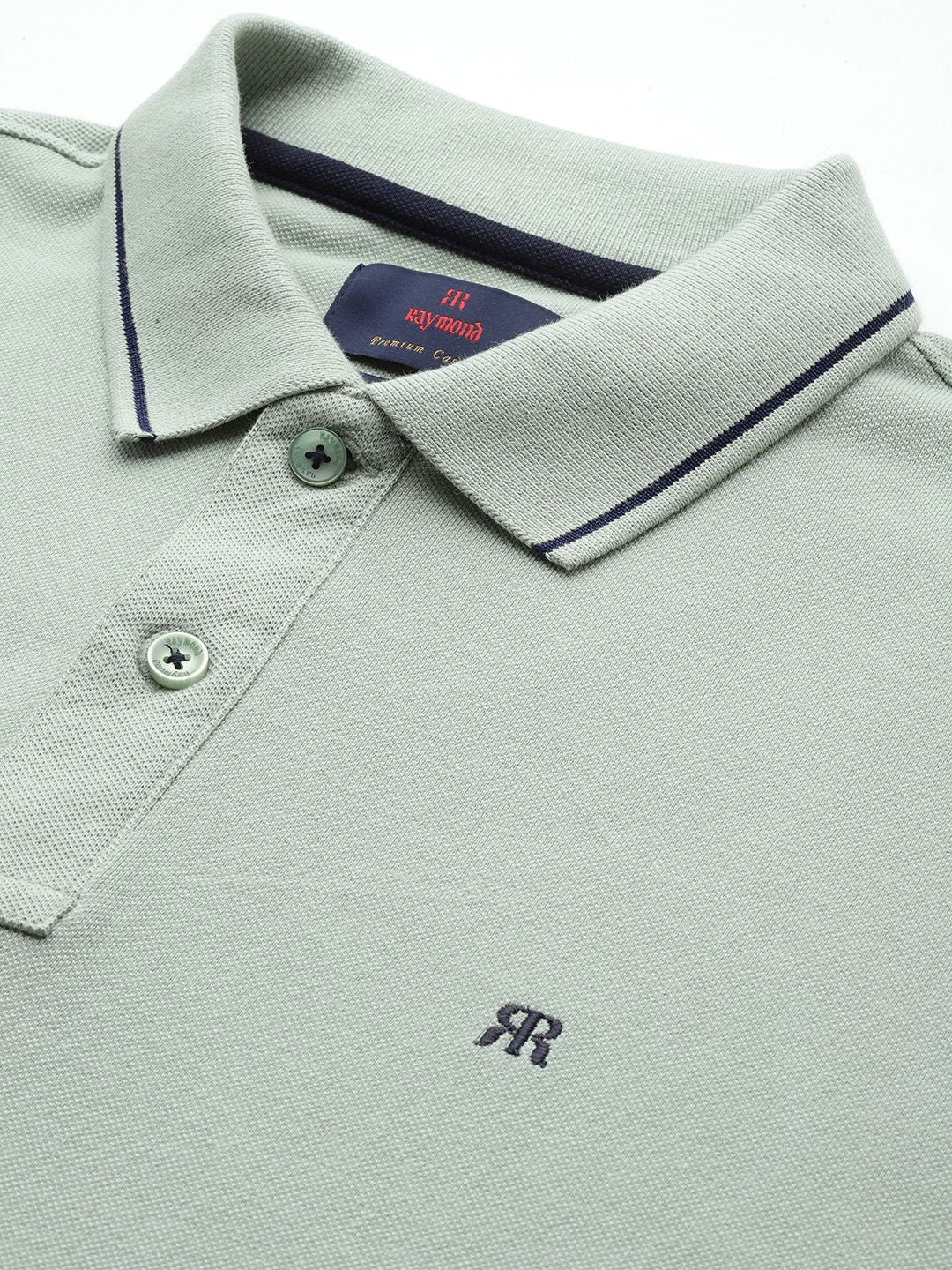 Raymond Men Polo Collar Pure Cotton T-shirt