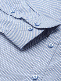 Raymond Pure Cotton Slim Fit Striped Formal Shirt