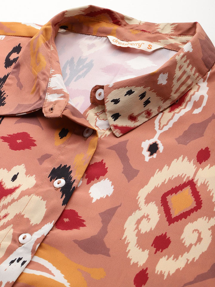 DressBerry Ethnic Motif Printed Casual Shirt