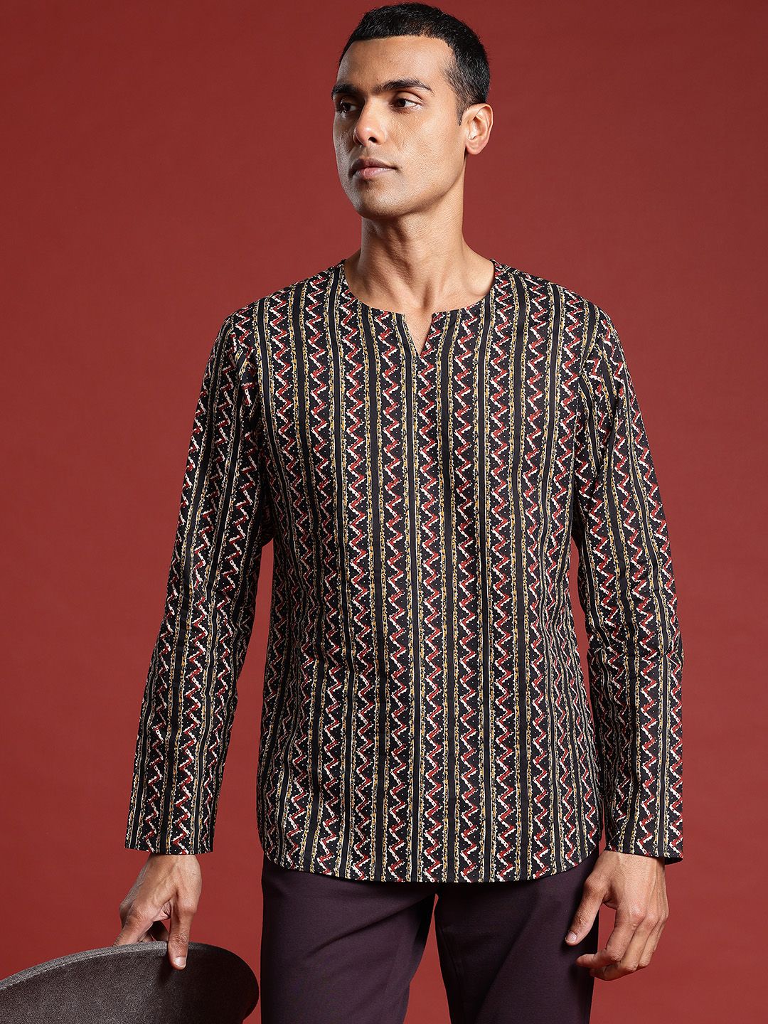 Anouk Men Printed Pure Cotton Kurta