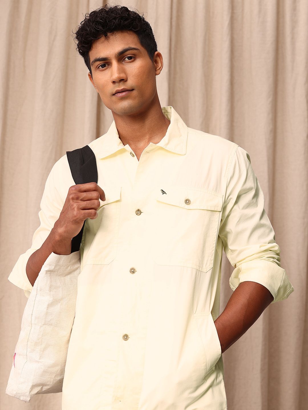 Mr Bowerbird Pure Cotton Liberal Fit Casual Shirt