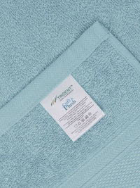 MYTRIDENT Blue Solid 500 GSM Pure Cotton Bath Towel