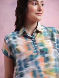 DressBerry Dyed Extended Sleeves Shirt Style Top