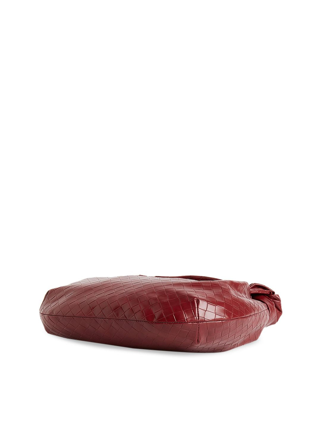 Berrylush Red Textured Handheld Bag