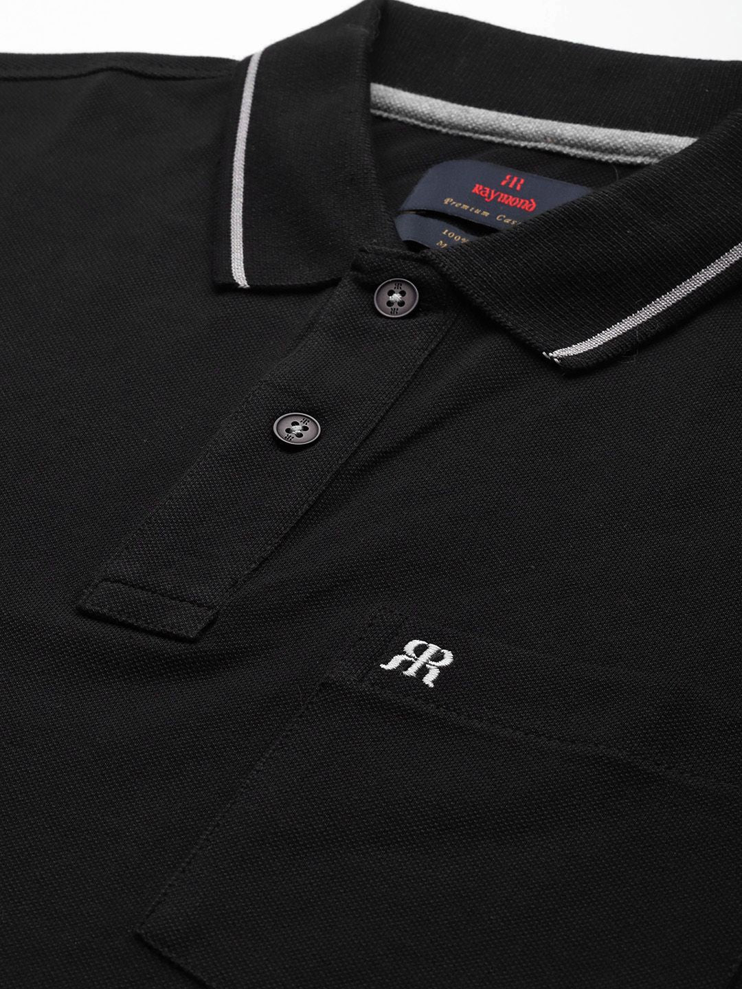 Raymond Pure Cotton Modern Fit Polo Collar T-shirt