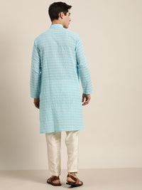 SOJANYA Men Quirky Embroidered Thread Work Kurta
