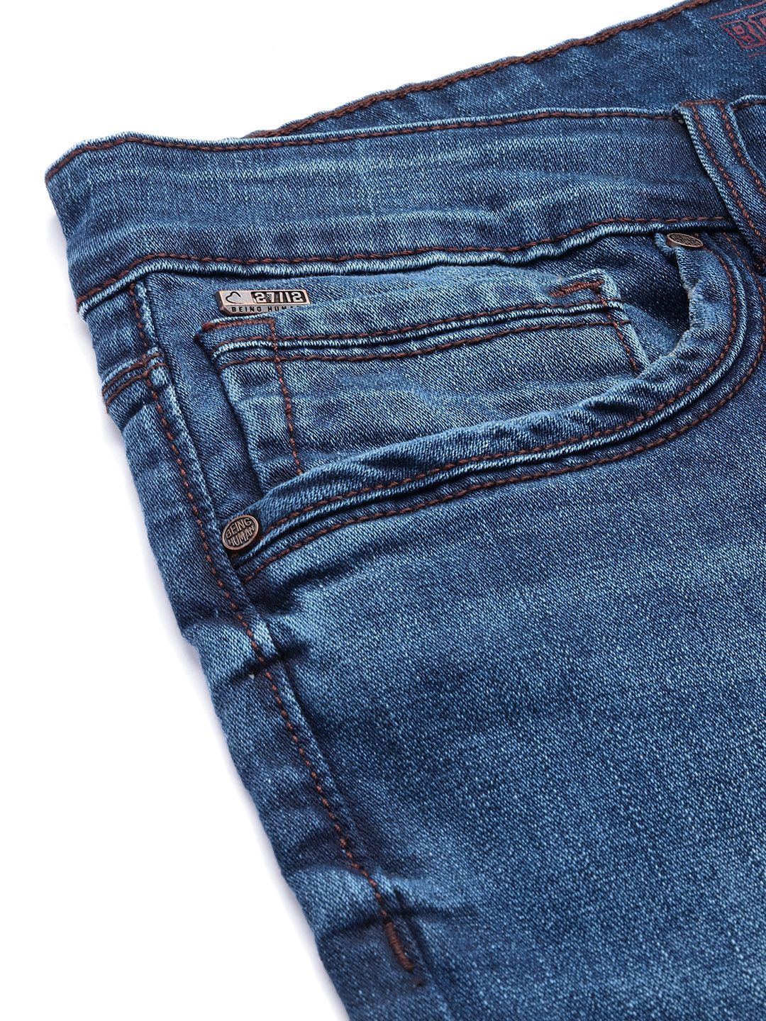 Being Human Men Heavy Fade Stretchable Jeans