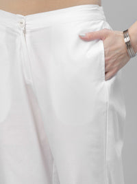 Libas Women White Trousers