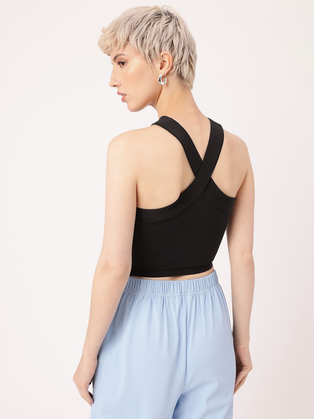DressBerry Y2K Revival Halter Neck Crop Top