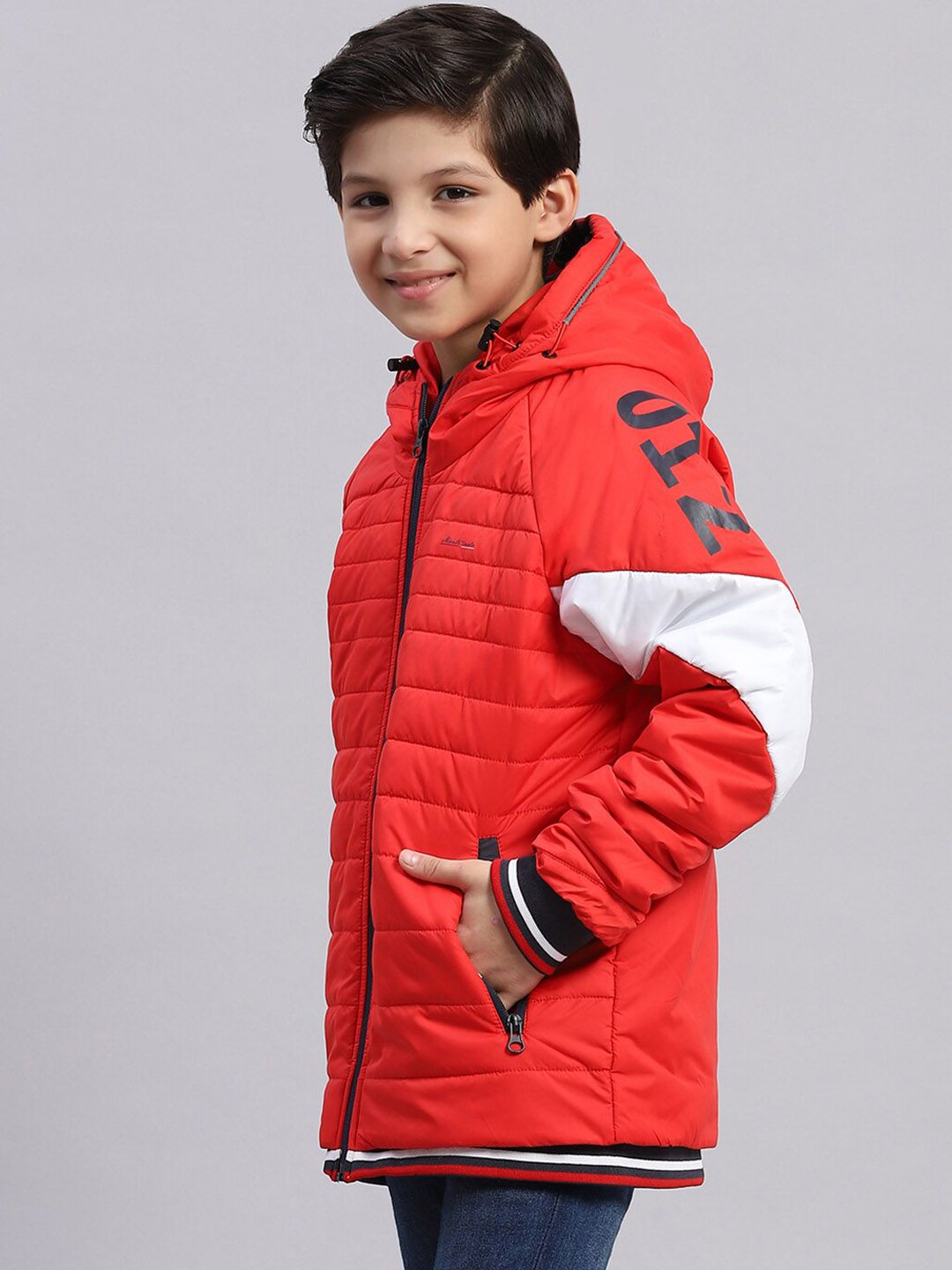 Monte Carlo Boys Colourblocked Lightweight Padded Jacket