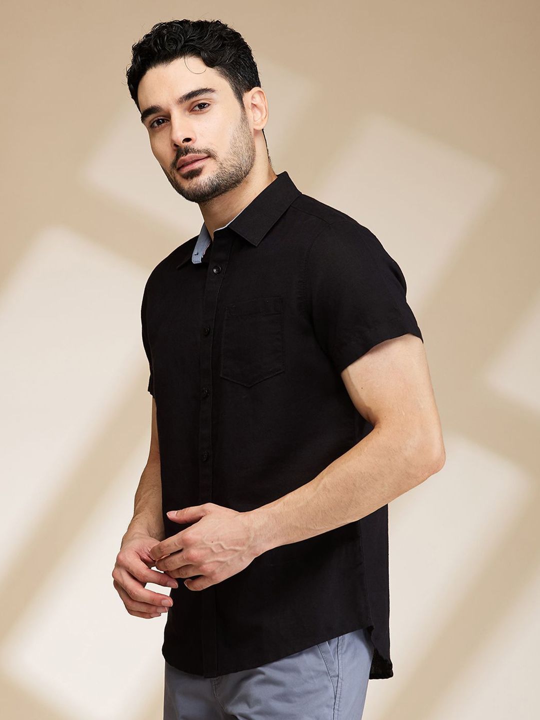 Being Human Men Slim Fit Opaque Casual Shirt