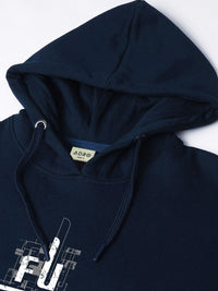 ADRO Men Printed Hooded Pullover Sweatshirt
