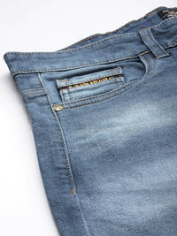 The Indian Garage Co Men Blue Jean Light Fade Stretchable Jeans