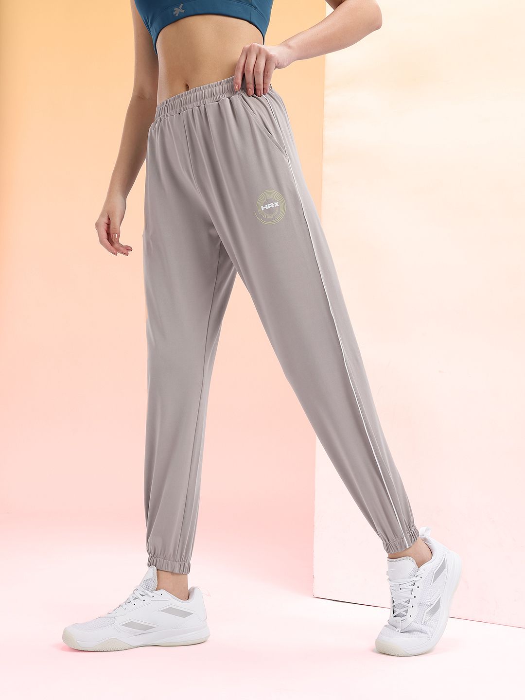 HRX by Hrithik Roshan Women Brand Logo Detail Rapid-Dry Running Joggers