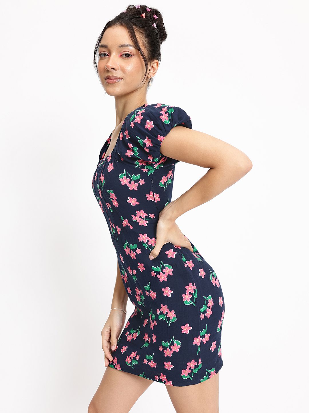 DressBerry Corset Crush Floral Dream Sheath Mini Dress