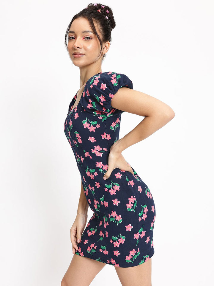 DressBerry Corset Crush Floral Dream Sheath Mini Dress