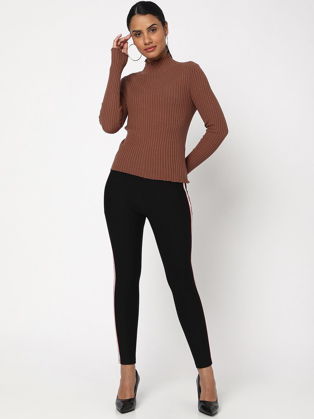 SPYKAR Women Black Solid Track Pant