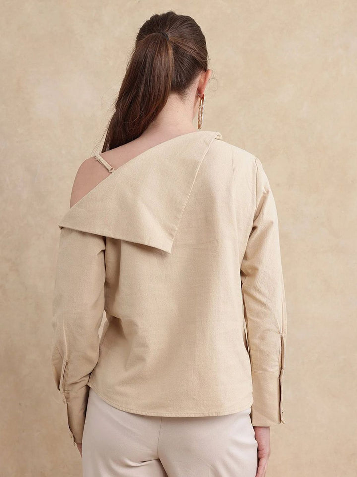 Rareism Nimlu Wanita Light Sand Top